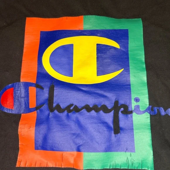 Vintage Champion Color-block Tshirt - Picture 2 of 5